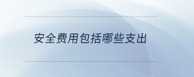 安全費用包括哪些支出