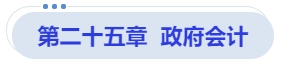 中級會計第二十五章  政府會計