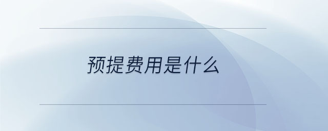 預(yù)提費用是什么
