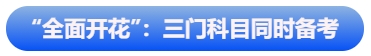 中級會計“全面開花”：三門科目同時備考