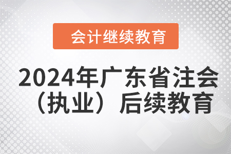 2024年廣東省注冊會計師（執(zhí)業(yè)）后續(xù)教育規(guī)則概述