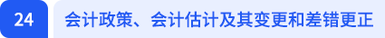 會計政策、會計估計及其變更和差錯更正