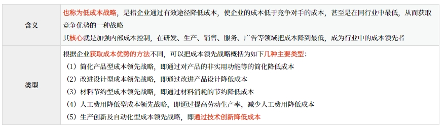 經(jīng)營戰(zhàn)略的內(nèi)涵與類型_2025年《高級會計實務(wù)》預(yù)習(xí)知識點