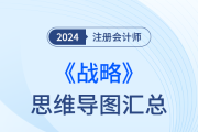 梳理框架，回歸教材！24年注會(huì)戰(zhàn)略思維導(dǎo)圖直接下載！