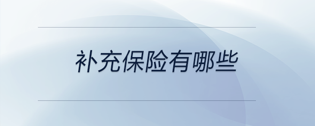 補(bǔ)充保險有哪些