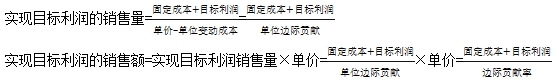 目標(biāo)利潤(rùn)