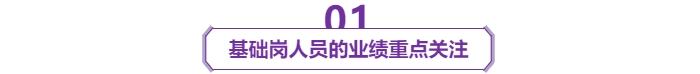 基礎(chǔ)崗人員的業(yè)績(jī)重點(diǎn)關(guān)注