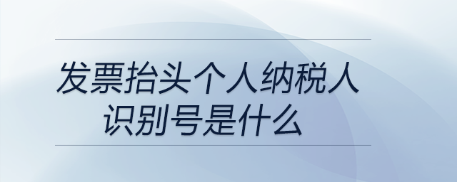 發(fā)票抬頭個(gè)人納稅人識(shí)別號(hào)是什么 發(fā)票抬頭個(gè)人納稅人識(shí)別號(hào)是什么