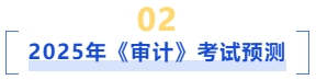 2025審計考試預測