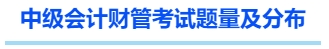 中級(jí)會(huì)計(jì)財(cái)管考試題量及分布