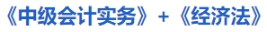 《中級會計實務(wù)》+《經(jīng)濟法》