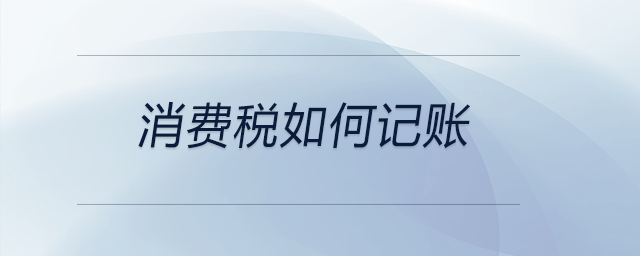 消費(fèi)稅如何記賬 消費(fèi)稅如何記賬