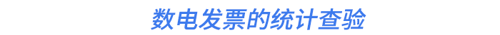 數(shù)電發(fā)票的統(tǒng)計(jì)查驗(yàn)