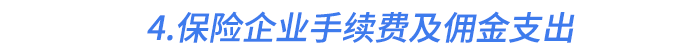 4.保險(xiǎn)企業(yè)手續(xù)費(fèi)及傭金支出