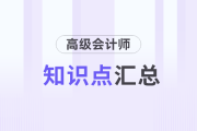 2025年高級(jí)會(huì)計(jì)師《高級(jí)會(huì)計(jì)實(shí)務(wù)》知識(shí)點(diǎn)匯總