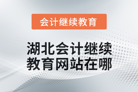 2025年湖北會計人員繼續(xù)教育網(wǎng)站在哪？