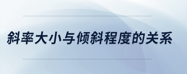 斜率大小與傾斜程度的關(guān)系 斜率大小與傾斜程度的關(guān)系