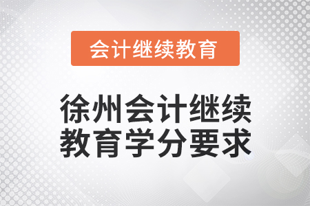 2024年度徐州會(huì)計(jì)人員繼續(xù)教育學(xué)分要求 2024年度徐州會(huì)計(jì)人員繼續(xù)教育學(xué)分要求