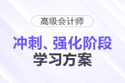 2025年高級會計(jì)師強(qiáng)化、沖刺階段學(xué)習(xí)方案速查看！