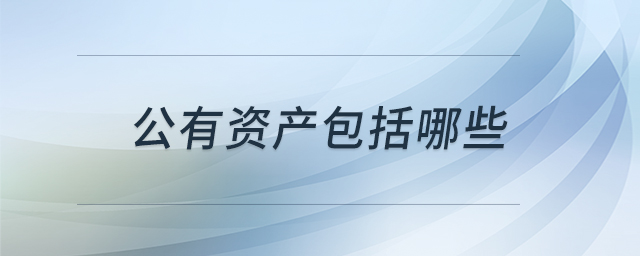 公有資產(chǎn)包括哪些