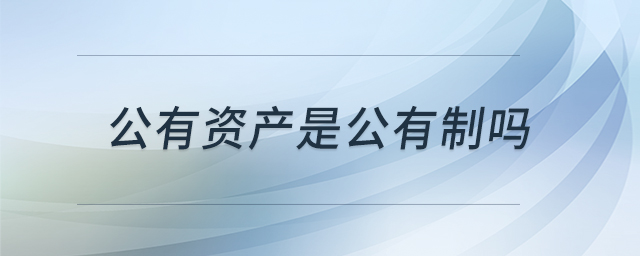公有資產(chǎn)是公有制嗎 公有資產(chǎn)是公有制嗎