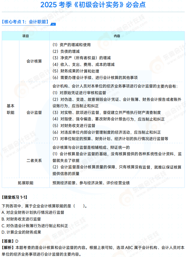 2025年《初級(jí)會(huì)計(jì)實(shí)務(wù)》必會(huì)點(diǎn) 01