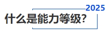 中級會計什么是能力等級？