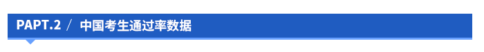 中國考生通過率數(shù)據(jù)