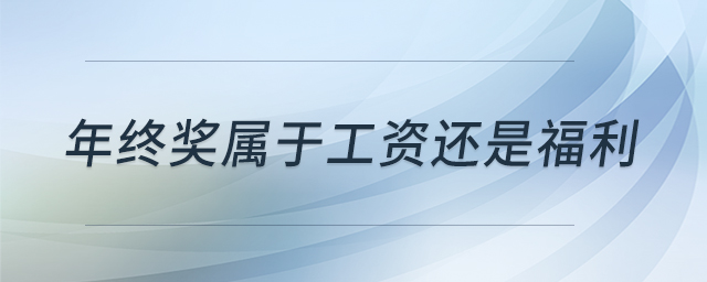年終獎屬于工資還是福利 年終獎屬于工資還是福利