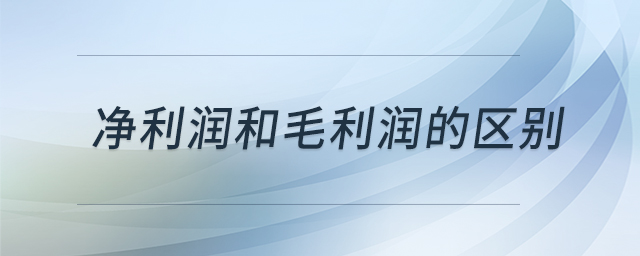 凈利潤(rùn)和毛利潤(rùn)的區(qū)別