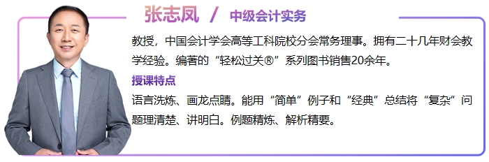 中級會計張志鳳