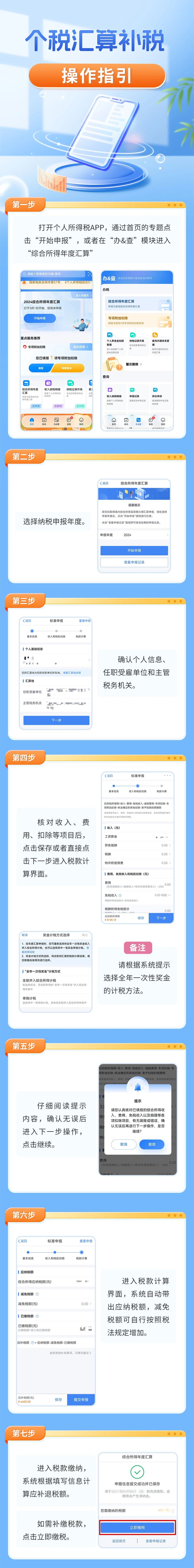 個(gè)稅年度匯算補(bǔ)稅如何辦理？辦稅指引請(qǐng)收好