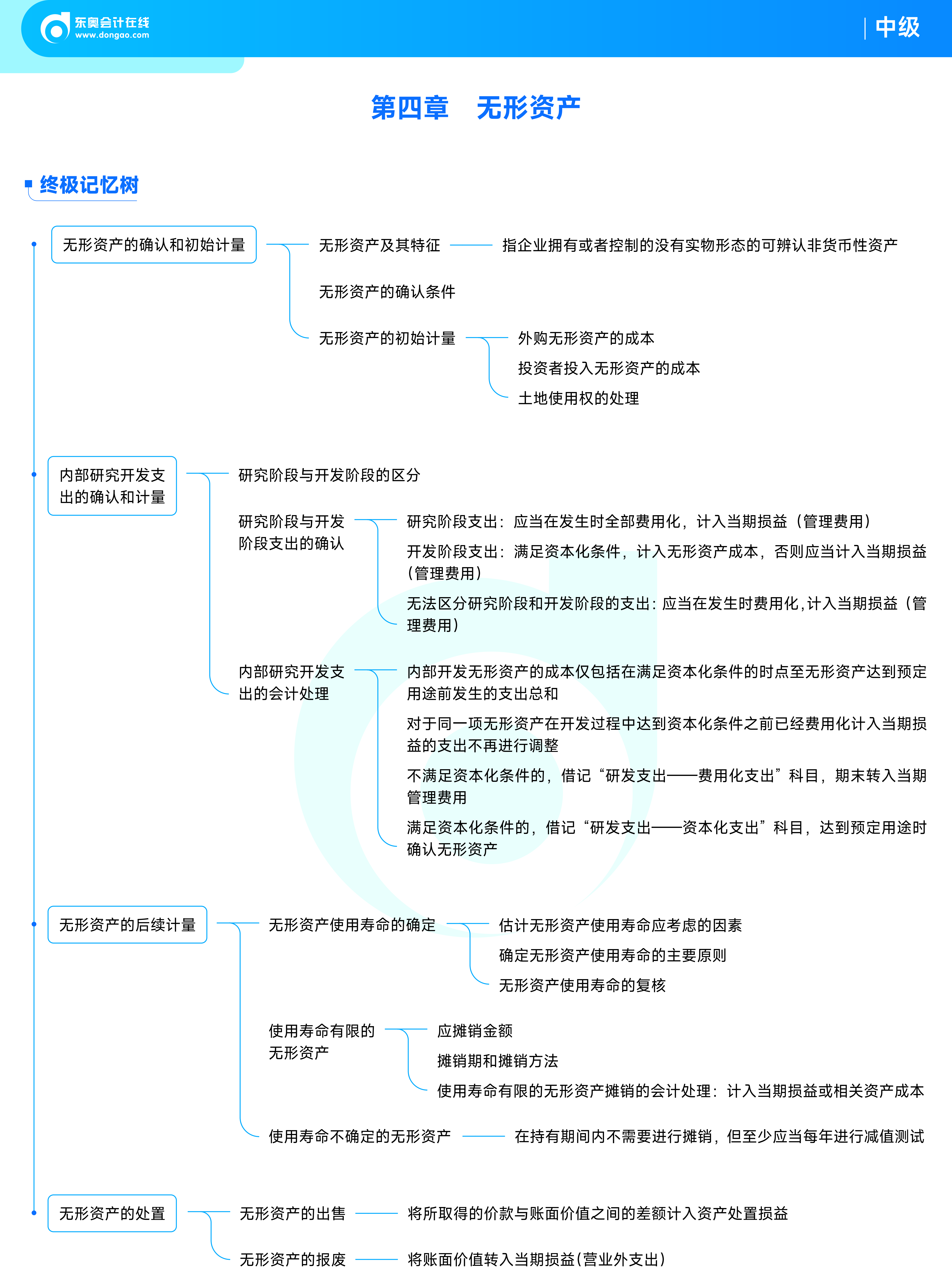 2025年中級會計實務(wù)思維導(dǎo)圖——第四章：無形資產(chǎn)