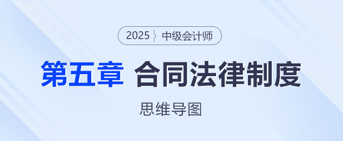 2025年中級(jí)會(huì)計(jì)經(jīng)濟(jì)法思維導(dǎo)圖——第五章：合同法律制度