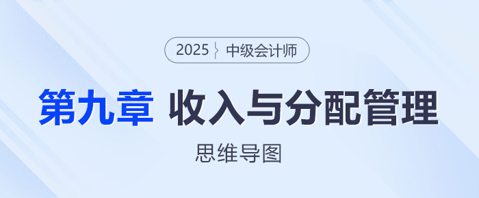 2025年中級會計財務(wù)管理思維導(dǎo)圖——第九章：收入與分配管理