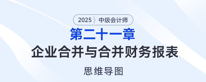 2025年中級會計實務(wù)思維導(dǎo)圖——第二十一章：企業(yè)合并與合并財務(wù)報表