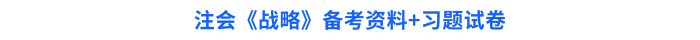 注會《戰(zhàn)略》備考資料+習(xí)題試卷