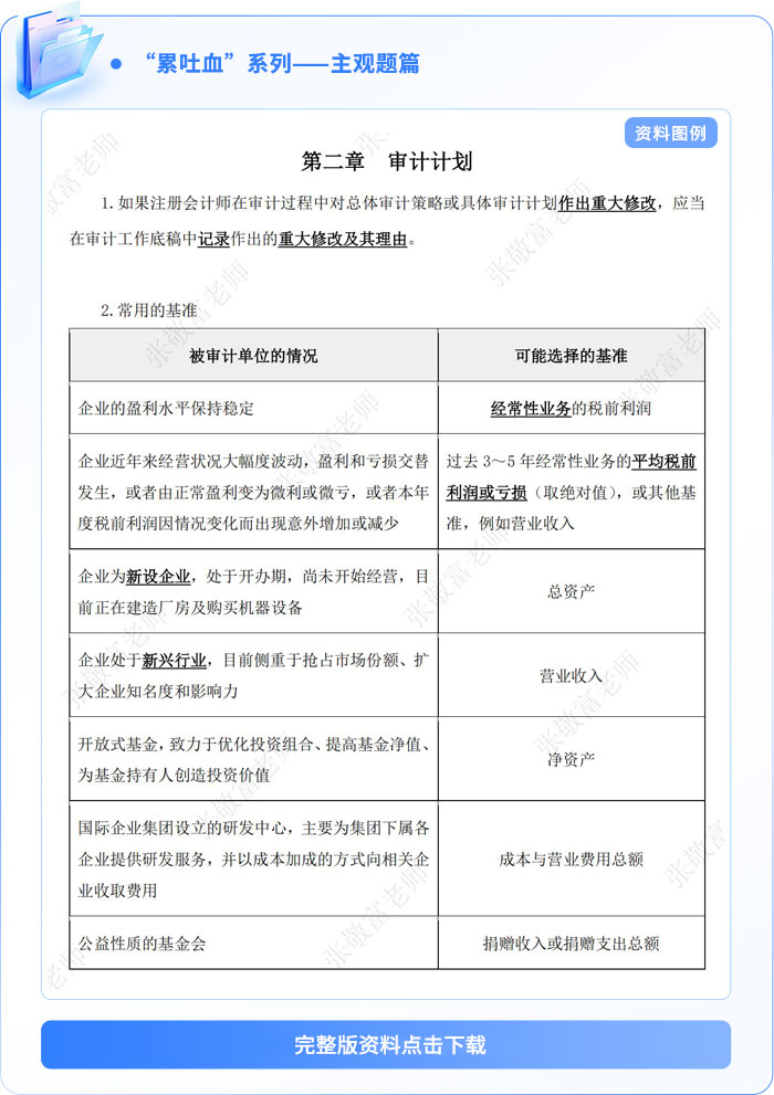 資料板塊-主觀題篇