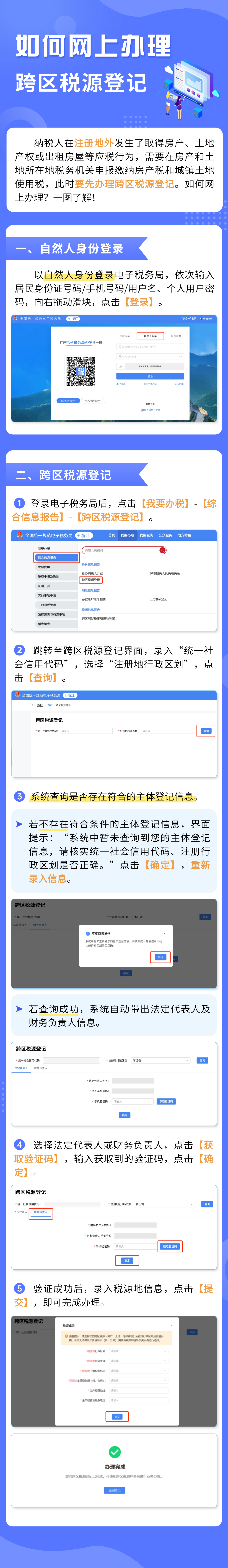 如何網(wǎng)上辦理跨區(qū)稅源登記？