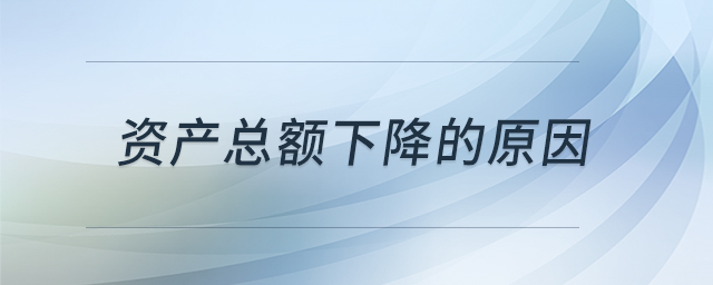 資產總額下降的原因