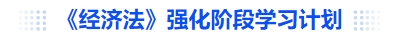 中級(jí)會(huì)計(jì)《經(jīng)濟(jì)法》強(qiáng)化階段學(xué)習(xí)計(jì)劃