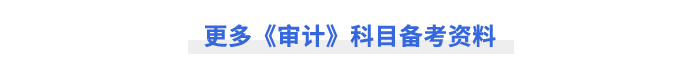 更多《審計(jì)》科目備考資料
