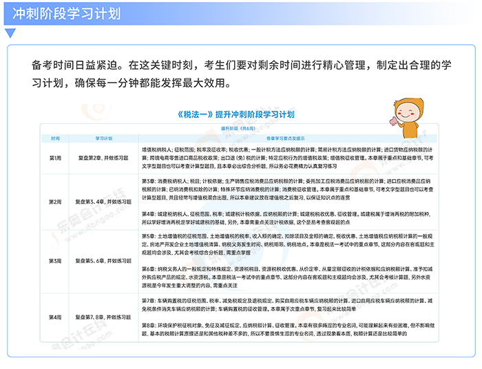 沖刺階段學(xué)習(xí)計(jì)劃