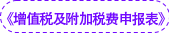 《增值稅及附加稅費(fèi)申報(bào)表》
