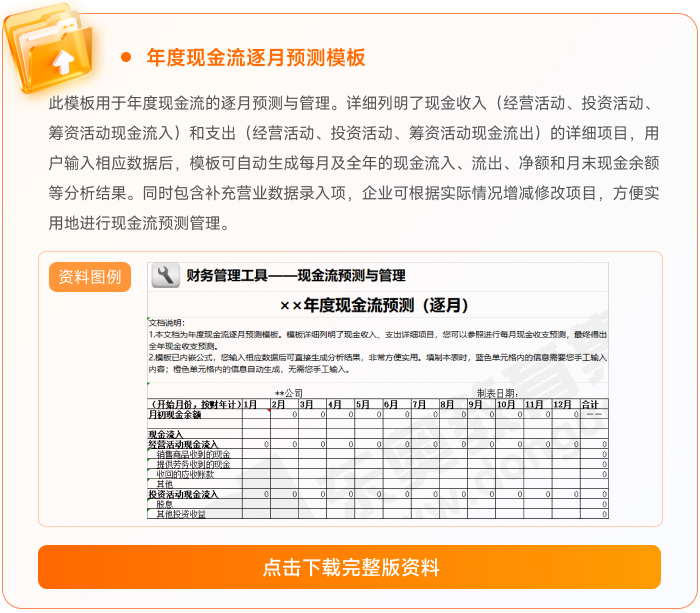 02年度現(xiàn)金流逐月預(yù)測(cè)模板 02年度現(xiàn)金流逐月預(yù)測(cè)模板