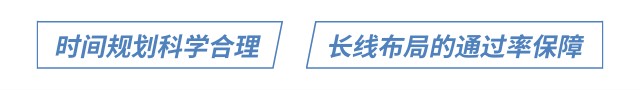 時(shí)間規(guī)劃科學(xué)合理 長(zhǎng)線布局的通過(guò)率保障