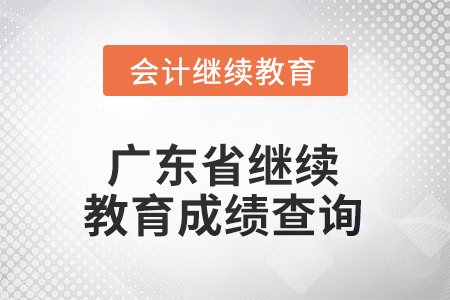 2025年廣東省會(huì)計(jì)人員繼續(xù)教育成績(jī)查詢(xún)方式