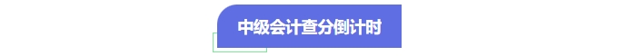中級(jí)會(huì)計(jì)查分倒計(jì)時(shí)
