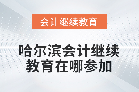2025年哈爾濱會計繼續(xù)教育在哪參加？