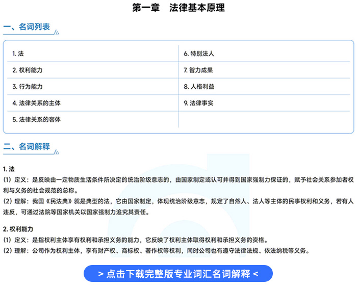 注會(huì)《經(jīng)濟(jì)法》專業(yè)詞匯名詞解釋